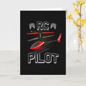 Modellflugzeug-Hubschrauberpilotenmodell Hubschrau Karte (Gelbe Blume)