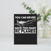 Modellflugzeug-Pilot RC-Flugzeug Postkarte (Stehend Vorderseite)