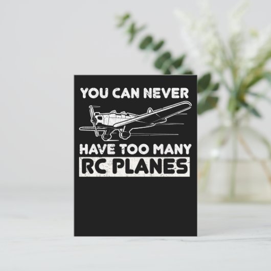 Modellflugzeug-Pilot RC-Flugzeug Postkarte (Stehend Vorderseite)