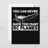 Modellflugzeug-Pilot RC-Flugzeug Postkarte (Vorne/Hinten)
