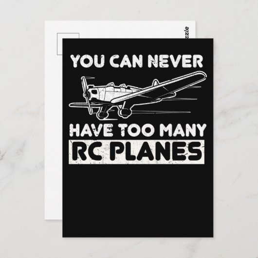 Modellflugzeug-Pilot RC-Flugzeug Postkarte (Vorne/Hinten)
