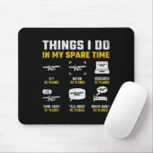 Modellflugzeug RC-Flugzeug Flugzeug Männer Dinge, Mousepad (Mit Mouse)