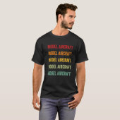 Modellflugzeugmodell Hobbyist Rainbow Des T-Shirt (Vorne ganz)