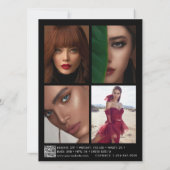 Modellieren der Comp Card 5 Foto QR Code Composite (Rückseite)