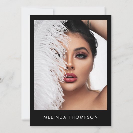 Modellieren der Comp Card 5 Foto QR Code Composite (Vorderseite)