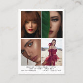 Modellieren der Comp Card 5 Foto QR-Codelkarte Visitenkarte (Rückseite)