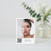 Modellieren der Comp Card 5 Foto QR-Codelkarte Visitenkarte (Stehend Vorderseite)