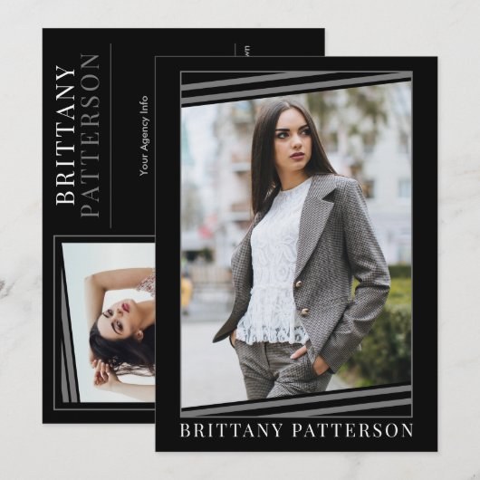 Modellieren der Comp-Karte | 2 FOTO 2 12X18 Einladung (Vorne/Hinten)