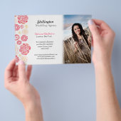Modellieren der Foto-Werbekarte für Stylist Flyer (Handgriff)