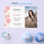 Modellieren der Foto-Werbekarte für Stylist Flyer (Einzeln)