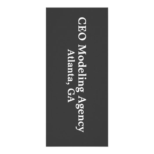 Modellieren der Gestell-Karte Werbekarte (Hinten)