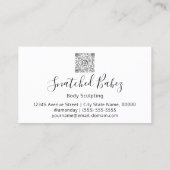 Modellieren des QRCODE-Glitzer mit dem Body-Logo Visitenkarte (Rückseite)