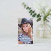 Modellieren des Schauspiel-Kartenkopfs Visitenkarte (Stehend Vorderseite)