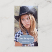 Modellieren des Schauspiel-Kartenkopfs Visitenkarte (Vorderseite)