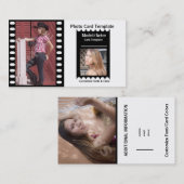 Modellieren des Schauspiel-Kartenkopfs Visitenkarte (Vorne/Hinten)