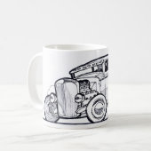 Modellieren Sie ein Hemi frisiertes Auto Kaffeetasse (Vorderseite Links)