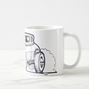 Modellieren Sie ein Hemi frisiertes Auto Kaffeetasse