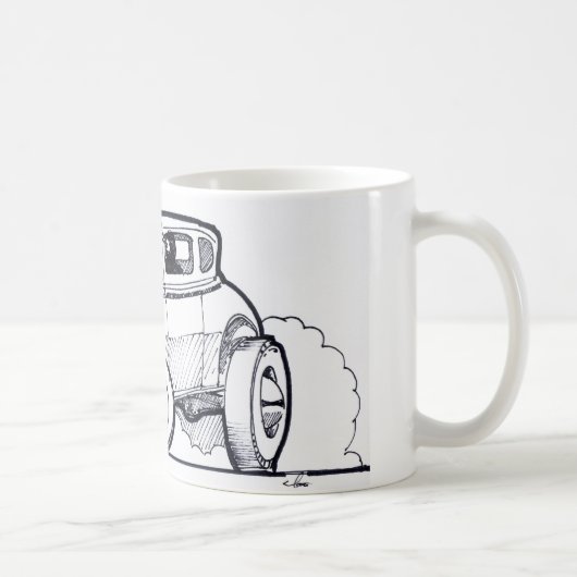 Modellieren Sie ein Hemi frisiertes Auto Kaffeetasse (Rechts)