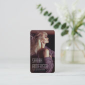 Modellieren von Actress Dancers Performance QR Cod Visitenkarte (Stehend Vorderseite)