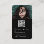 Modellieren von Actress Dancers Performance QR Cod Visitenkarte (Rückseite)