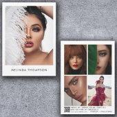 Modellieren von Comp Card 5 Foto QR Code