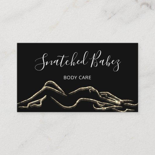 Modellieren von QRCODE-Gold-Schwarz-weiß Visitenkarte (Vorderseite)