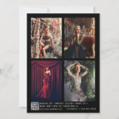 Modellieren von Schauspiel Comp Card 5 Foto Script (Rückseite)