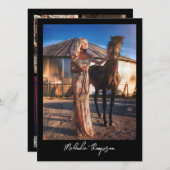 Modellieren von Schauspiel Comp Card 5 Foto Script (Vorne/Hinten)