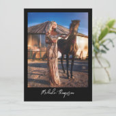 Modellieren von Schauspiel Comp Card 5 Foto Script (Stehend Vorderseite)