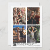 Modellieren von Schauspiel Comp Card 5 Foto Signat (Rückseite)