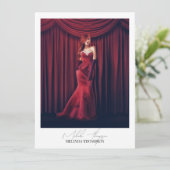 Modellieren von Schauspiel Comp Card 5 Foto Signat (Stehend Vorderseite)