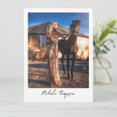 Modellieren von Schauspiel Comp Card 5 Foto Skript (Stehend Vorderseite)