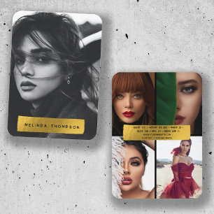 Modellieren von Schauspiel Composite Card 5 Foto Einladung