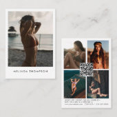 Modellierung der Comp Card 5 Foto QR Code Visitenkarte (Vorne/Hinten)
