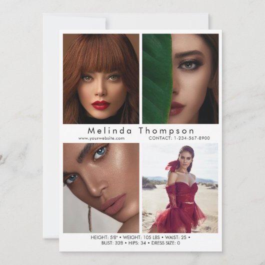 Modellierung der Comp-Karte 5 Foto-Skript Einladung (Rückseite)