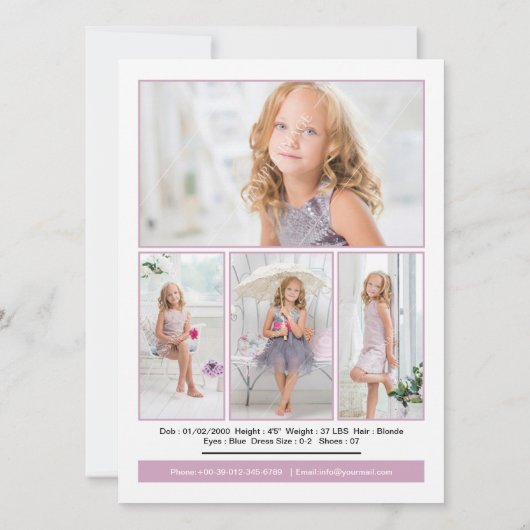 Modellierung der Comp-Karte Einladung (Rückseite)