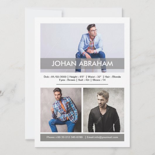 Modellierung der Comp-Karte Einladung (Rückseite)