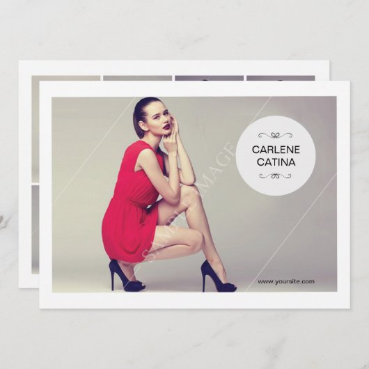 Modellierung der Comp-Karte Einladung (Vorne/Hinten)