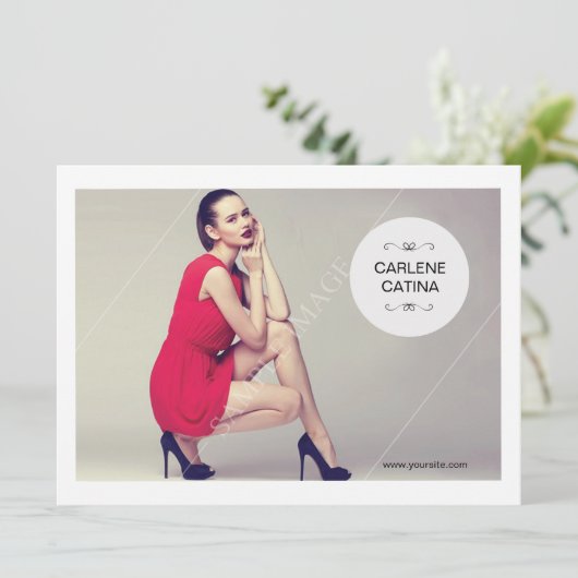 Modellierung der Comp-Karte Einladung (Stehend Vorderseite)