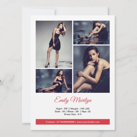 Modellierung der Mischkarte Einladung (Rückseite)