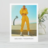 Modellierung des Actor Comp Card 5 Foto QR Code (Stehend Vorderseite)