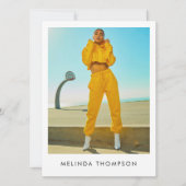 Modellierung des Actor Comp Card 5 Foto QR Code (Vorderseite)