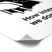 Modellierung des Eiffelturms aus Wurst Poster (Ecke)