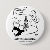 Modellierung des Eiffelturms-Cartoon Button (Vorderseite)