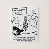 Modellierung des Eiffelturms-Cartoon Puzzle (Vertikal)