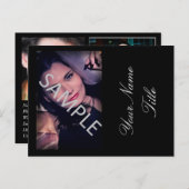 Modellierung/Schauspiel Mini Zed/Comp-Karte Postkarte (Vorne/Hinten)