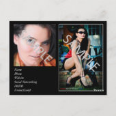 Modellierung/Schauspiel Mini Zed/Comp-Karte Postkarte (Rückseite)