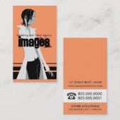 Modellierung und talentierte Agenturkarten {Pink} Visitenkarte (Vorne/Hinten)