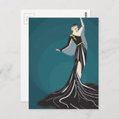 Modellillustration der 1920er Jahre Postkarte (Vorne/Hinten)
