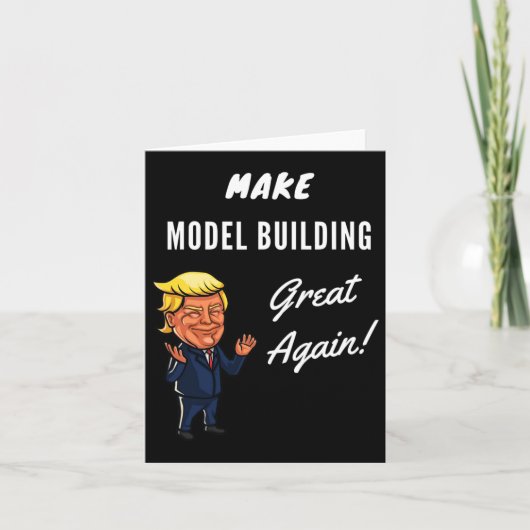 Modellmodell-Gebäude wieder großartig machen Karte (Vorderseite)